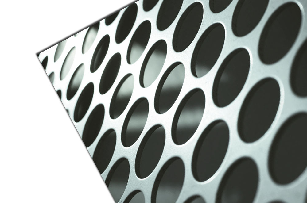 SS 304 Perforated plate round R10/T15 2500x1250x2 mm