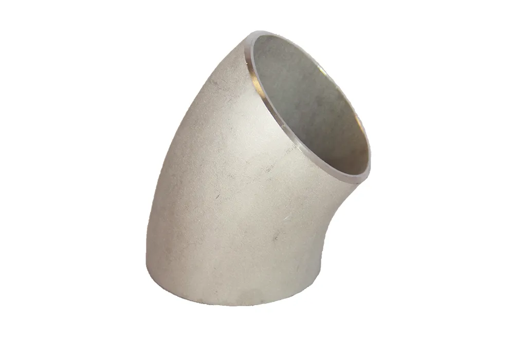 SS 316TI 1.4571 Weld elbow 45 deg welded EN10253-4 323,9x3 mm R=457 mm