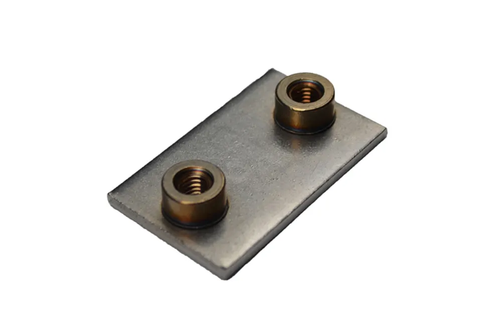 Welding plate for plastic pipe clamp