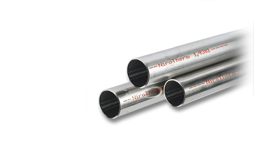 SS 304 1.4301 NiroTherm Press tube TIG welded/annealed EN10312 54x1,2 mm