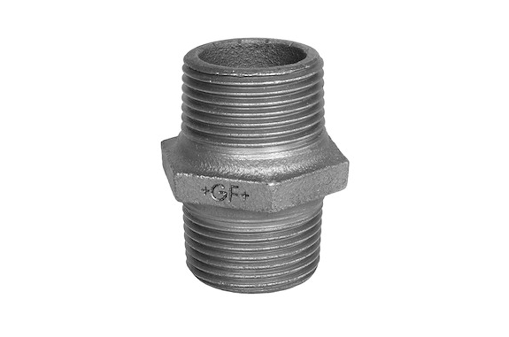 Galvanized mall. Double nipple (nr 280) BSP 2"