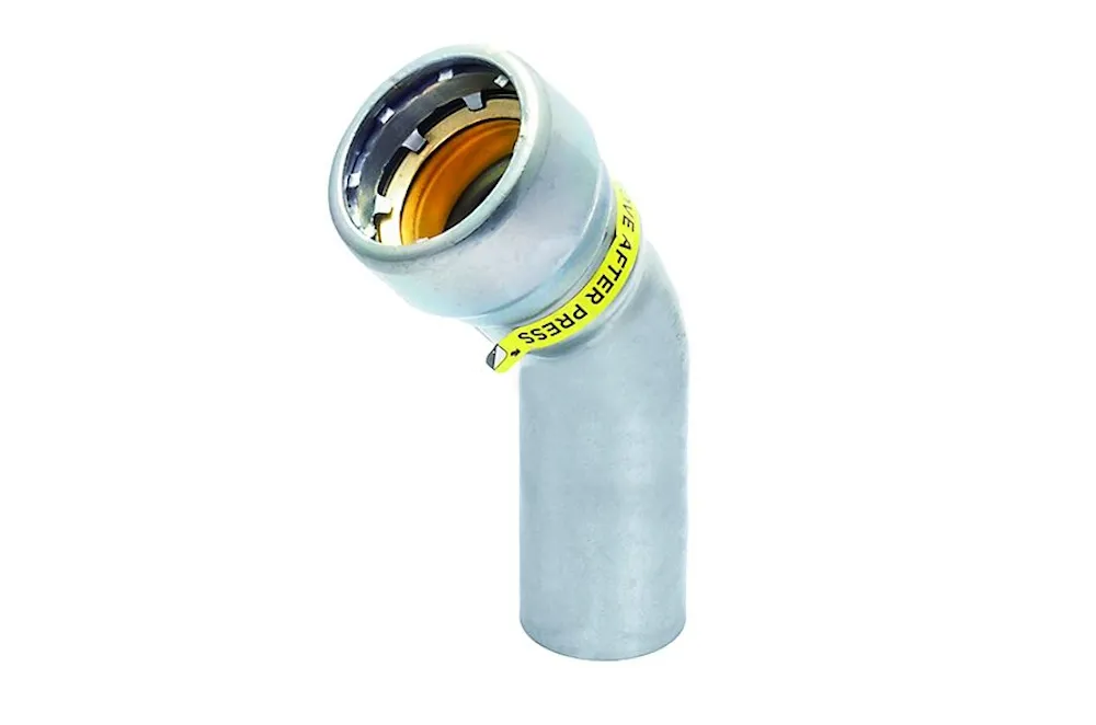 Steel SANHA Heavy Press elbow 45 gr M/P Gas 48,3 mm 1.1/2"