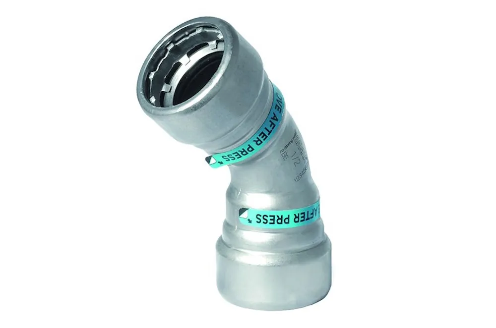 Steel SANHA Heavy Press elbow 45 deg press/press 42,4 mm 1.1/4"