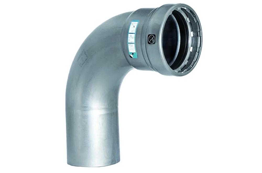 Steel SANHA Heavy Press elbow 90 gr M/P 48,3 mm 1.1/2"