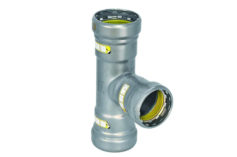 Steel SANHA Heavy Press Tee P/P/P Gas 60,3 mm 2"