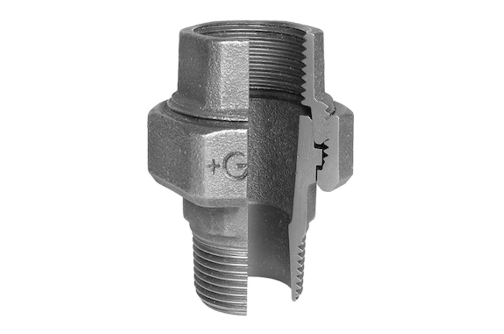 Galvanized mall. Coupling 3-pcs con in/out (nr 341) BSP 4"