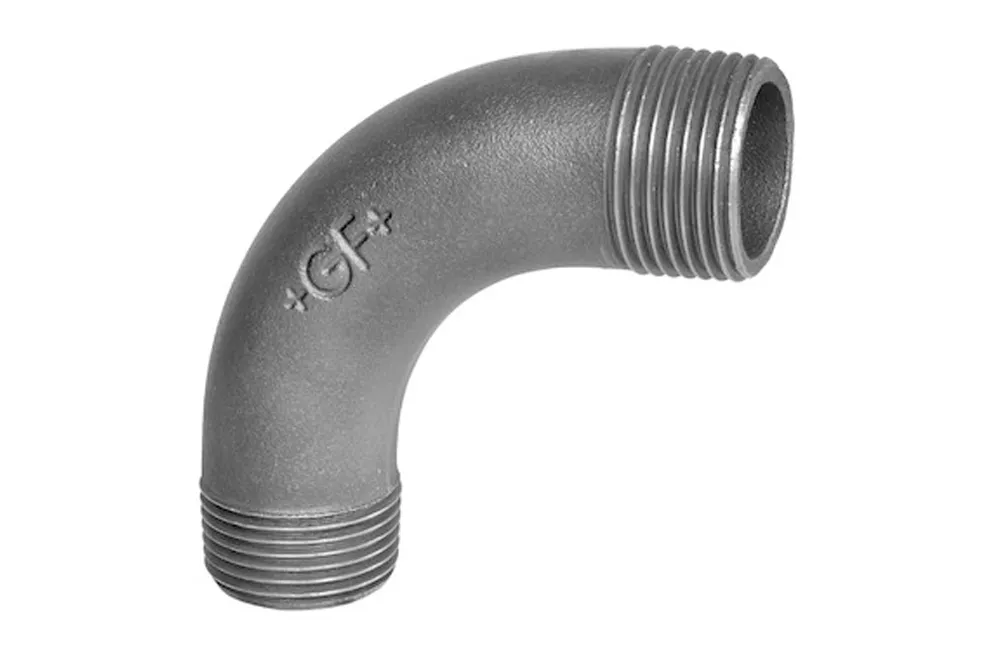 Galvanized mall. Long radius elbow 90 deg out/out (nr 3) BSP 3/4"