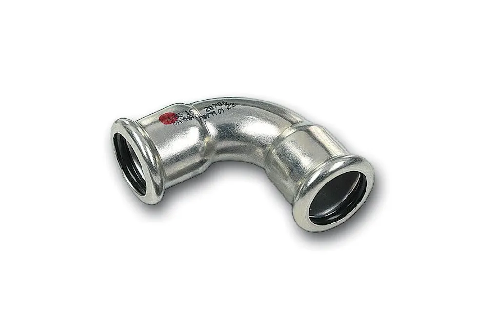 Steel SANHA Therm Press elbow 90 gr F/F galvanized 18 mm