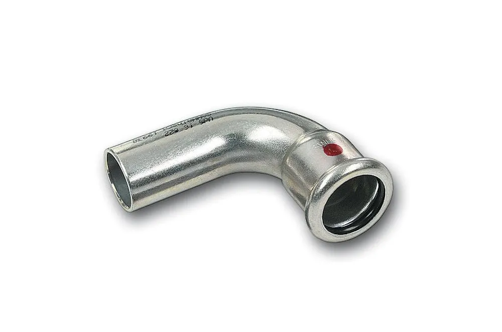Steel SANHA Therm Press elbow 90 gr M/F galvanized 88,9 mm