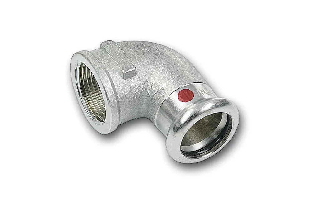 Steel SANHA Therm Press knee F/in BSP galvanized 42 mm x 1.1/2"
