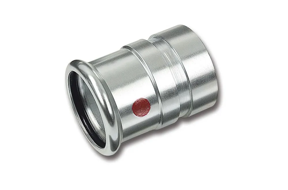 Steel SANHA Therm Press reducing nipple F/groove galvanized 54x60,3 mm