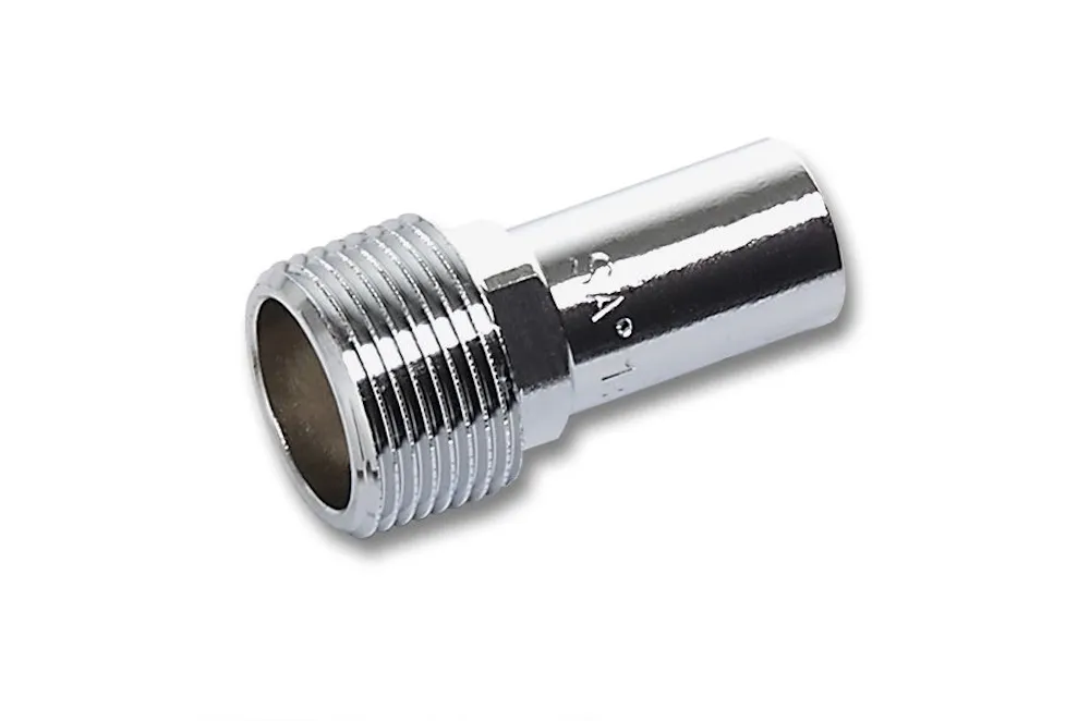 Steel SANHA Therm Press reducing nipple M/out BSP galvanized 18 mm x 1/2"
