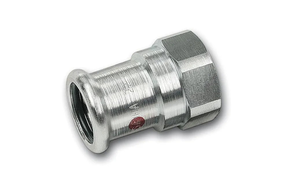 Steel SANHA Therm Press reducing coupling F/in BSP galvanized 28 mm x 1.1/4"